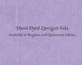 Purple Passion Aida (Z-DDA-29) Hand Dyed Zweigart Cross Stitch Fabric