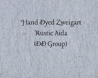 Moonlight Bay Rustic Aida (OR-DDA-111) ~ Hand Dyed Zweigart Oatmeal Rustico Cross Stitch Fabric