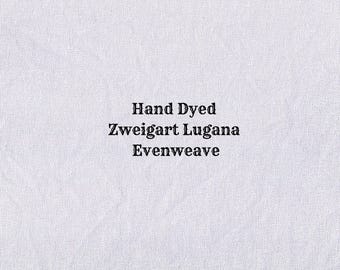 Lavender Frost Lugana Evenweave (LG-82) Hand Dyed Zweigart Cross Stitch Fabric