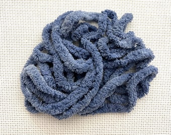 Galaxy Blue Petite Chenille Trim (PC-77) by Vintage NeedleArts ~ hand dyed 2 continuous yards