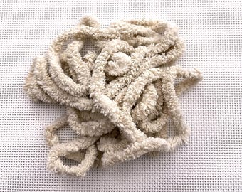 Oyster Beige Petite Chenille Trim (PC-14) by Vintage NeedleArts ~ hand dyed 2 continuous yards