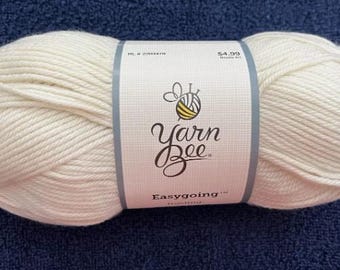 Yarn Bee Easy Going Yarn (Frosting) ~ super soft machine washable acrylic/polyamide blend