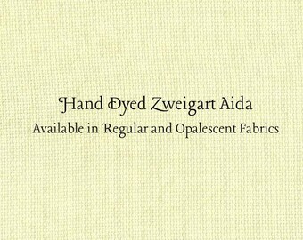 Kiwi Aida (Z-DDA-84) Hand Dyed Zweigart Cross Stitch Fabric