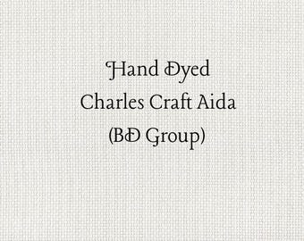 Tickle Me Taupe Aida (CC-BDA-117) ~ Hand Dyed Charles Craft Cross Stitch Fabric