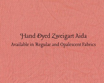 Persimmon Aida (Z-DDA-112) Hand Dyed Zweigart Cross Stitch Fabric
