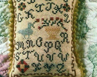 A is for Acorn designed by Dames of the Needle