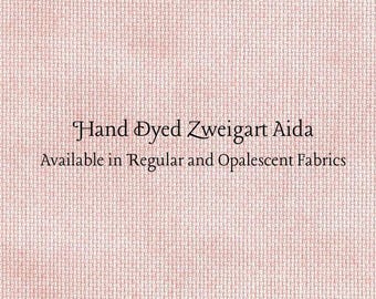 Vintage Rose Aida (Z-BDA-60) Hand Dyed Zweigart Cross Stitch Fabric