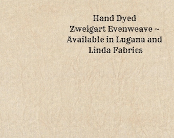 Mocha Evenweave (LG/LND-72) Hand Dyed Zweigart Cross Stitch Fabric from Vintage NeedleArts ~ available in Lugana and Linda fabrics