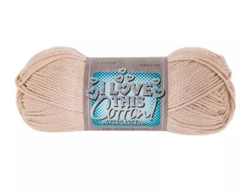 I Love This Cotton! Yarn (Antique Cream) ~ soft machine washable 100% cotton yarn amigurumi crochet knitting