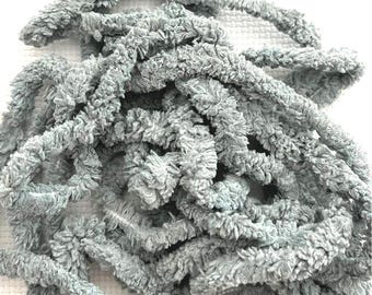 Silver Marlin Petite Chenille Trim (PC-40) by Vintage NeedleArts ~ hand dyed 2 continuous yards