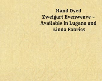 King's Gold Evenweave (LG/LND-25) Hand Dyed Zweigart Cross Stitch Fabric from Vintage NeedleArts ~ available in Lugana and Linda fabrics