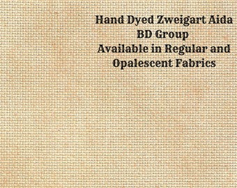 Harvest Gold Aida (Z-BDA-100) Hand Dyed Zweigart Cross Stitch Fabric