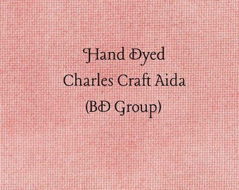 Cactus Flower Aida (CC-BDA-43) ~ Hand Dyed Charles Craft Cross Stitch Fabric