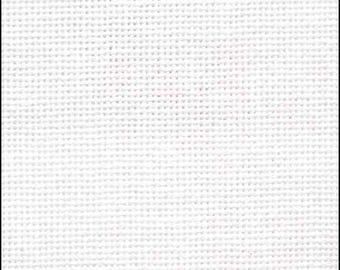 White Zweigart Evenweave ~ undyed fabric available in 20/25/28/32 count Lugana and 27 count Linda