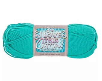 I Love This Cotton! Yarn (Aspyn) ~ soft machine washable 100% cotton