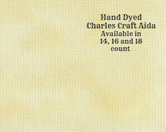 Honey Bee Aida (CC-BDA-5) ~ Hand Dyed DMC/Charles Craft Cross Stitch Fabric from Vintage NeedleArts
