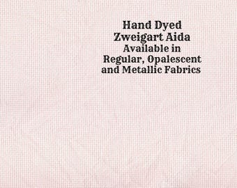 Angel Aida (Z-DDA-45) Hand Dyed Zweigart Cross Stitch Fabric from Vintage NeedleArts ~ available in regular, opalescent and metallic Aida