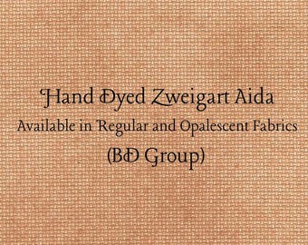 Sweet Potato Aida (Z-BDA-20) Hand Dyed Zweigart Cross Stitch Fabric