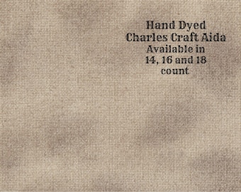 Nantucket Prim Aida (CC-BDA-22-18-PT) ~ Hand Dyed Dmc/Charles Craft Cross Stitch Fabric from Vintage NeedleArts