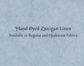 Nantucket Blue Linen (LN-26) ~ Hand Dyed Zweigart Cross Stitch Fabric