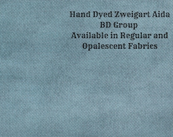 Agave Aida (Z-BDA-113) Hand Dyed Zweigart Cross Stitch Fabric