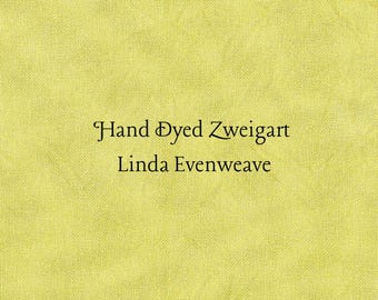 Curry Linda Evenweave (LND-105) Hand Dyed Zweigart Cross Stitch Fabric