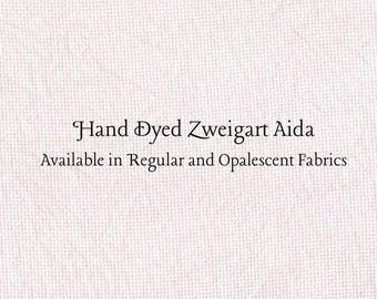 Vintage Rose Aida (Z-DDA-60) Hand Dyed Zweigart Cross Stitch Fabric