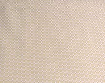 PER YARD ~ Yellow Lattice Flowers Flannel Fabric ~ 100% cotton yellow and white flowers in a lattice type symmetrical design