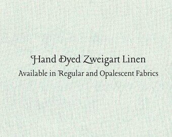 Aqua Frost Linen (LN-34) ~ Hand Dyed Zweigart Cross Stitch Fabric