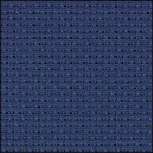 Navy Zweigart Aida ~ cross stitch fabric available in 14/16/18 count pre-cut Fat Quarter - 18 x 21 inches