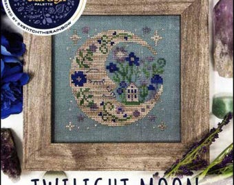 PAPER Cross Stitch Chart - Twilight Moon by Tiny Modernist