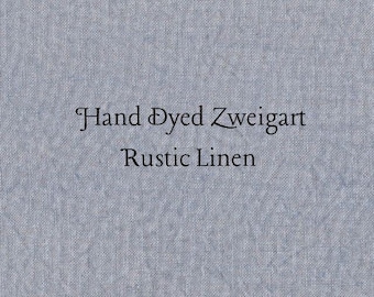 Favorite Blue Jeans Rustic Linen (FLN-17) ~ Hand Dyed Zweigart Cross Stitch Fabric