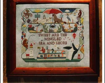 PAPER Cross Stitch Chart - Sea & Shore from The Blue Flower