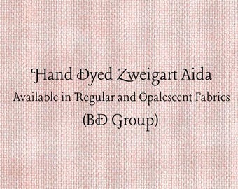 Vintage Rose Aida (Z-BDA-60) Hand Dyed Zweigart Cross Stitch Fabric