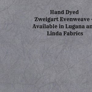 Black Magic Evenweave (LG/LND-31) Hand Dyed Zweigart Cross Stitch Fabric from Vintage NeedleArts ~ available in Lugana and Linda fabrics