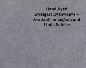 Black Magic Evenweave (LG/LND-31) Hand Dyed Zweigart Cross Stitch Fabric from Vintage NeedleArts ~ available in Lugana and Linda fabrics