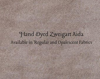 Milk Chocolate Aida (Z-BDA-73) Hand Dyed Zweigart Cross Stitch Fabric