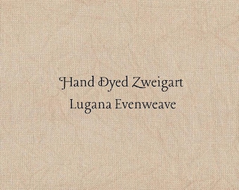 Nutmeg Lugana Evenweave (LG-44) Hand Dyed Zweigart Cross Stitch Fabric
