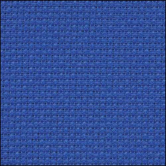 Zweigart Aida - Marine Blue Cross Stitch Fabric - available in 14 count