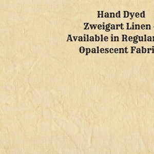 Butterscotch Linen (LN-83) ~ Hand Dyed Zweigart Cross Stitch Fabric from Vintage NeedleArts - available in regular and opalescent linen