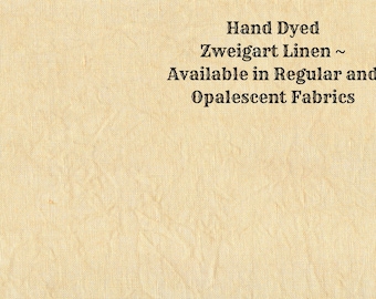 Butterscotch Linen (LN-83) ~ Hand Dyed Zweigart Cross Stitch Fabric from Vintage NeedleArts - available in regular and opalescent linen
