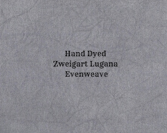 Black Magic Lugana Evenweave (LG-31) Hand Dyed Zweigart Cross Stitch Fabric