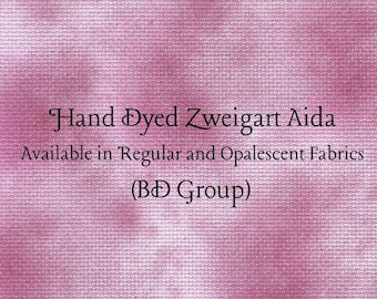Cupid's Kiss Aida (Z-BDA-96-95-PT) Hand Dyed Zweigart Cross Stitch Fabric
