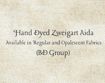 Cafe au Lait Aida (Z-BDA-22) Hand Dyed Zweigart Cross Stitch Fabric