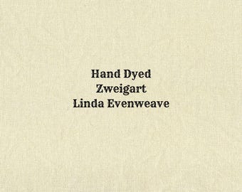 Almond Butter Linda Evenweave (LND-56) Hand Dyed Zweigart Cross Stitch Fabric