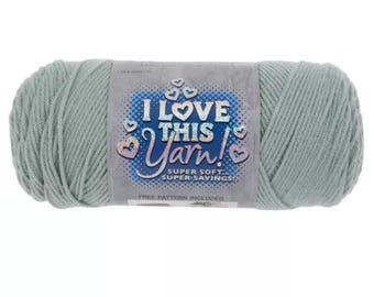 I Love This Yarn! (Spa) ~ super soft machine washable 100% acrylic
