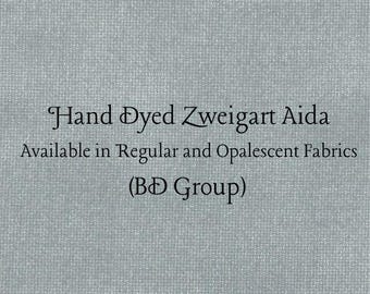 Nantucket Green Aida (Z-BDA-64) Hand Dyed Zweigart Cross Stitch Fabric
