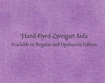 Orchid Aida (Z-BDA-85) Hand Dyed Zweigart Cross Stitch Fabric