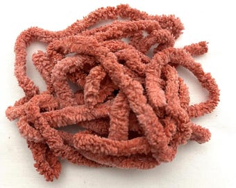 Persimmon Petite Chenille Trim (PC-112) by Vintage NeedleArts ~ hand dyed 2 continuous yards