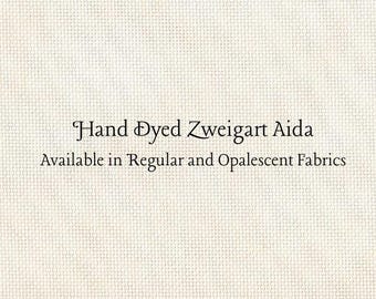 Magnolia Aida (Z-BDA-33) Hand Dyed Zweigart Cross Stitch Fabric